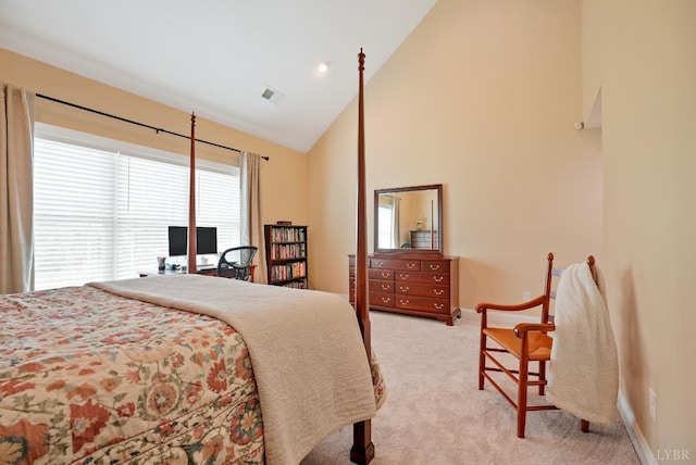 403 Cornerstone St, Lynchburg, VA 24502 - bedroom with high vaulted ceiling and light colored carpet