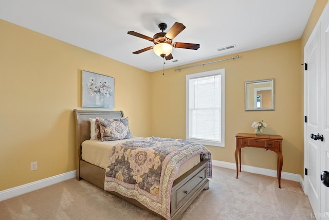 403 Cornerstone St, Lynchburg, VA 24502 - bedroom with light carpet, a ceiling fan, and a closet
