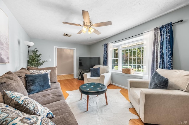 1246 Rainbow Forest Dr, Lynchburg, VA 24502 - living room with wood finished floors and ceiling fan