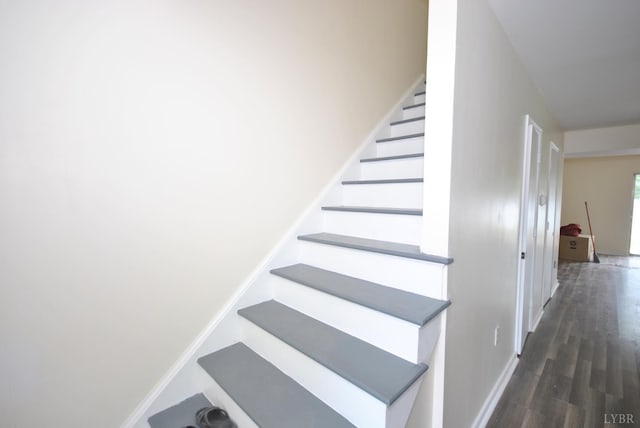 112 E Cadbury Dr, Lynchburg, VA 24501 - stairs featuring wood finished floors and baseboards