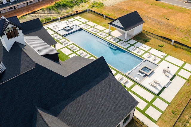 1010 Coles Ct, Forest, VA 24551 - aerial view of a pool