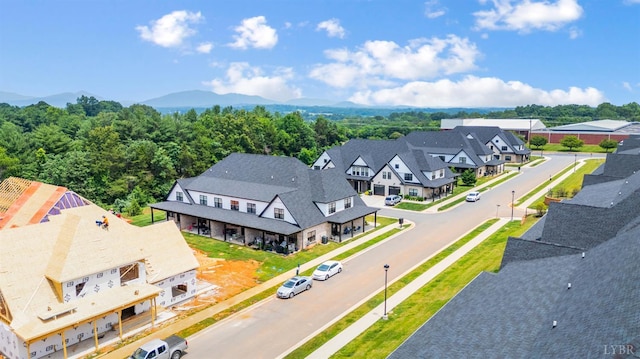 1010 Coles Ct, Forest, VA 24551 - aerial view of residential area featuring a mountain backdrop