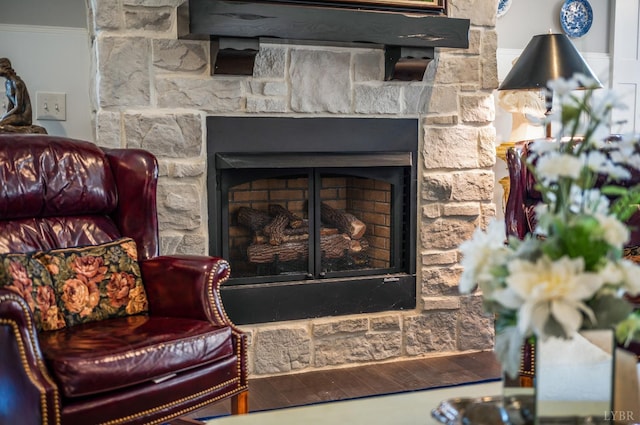 1010 Coles Ct, Forest, VA 24551 - detailed view of a fireplace and ornamental molding