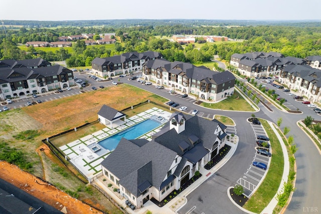 1010 Coles Ct, Forest, VA 24551 - aerial perspective of suburban area with a pool