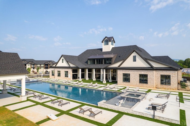 1010 Coles Ct, Forest, VA 24551 - swimming pool with a patio and an in-ground hot tub