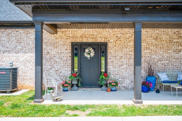 1010 Coles Ct, Forest, VA 24551 - doorway to property with brick siding and a porch