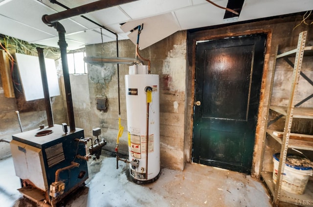 1614 Early St, Lynchburg, VA 24503 - basement featuring gas water heater and a heating unit