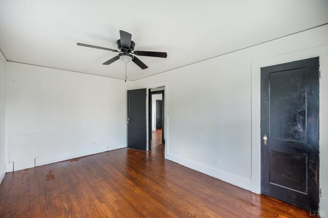 1614 Early St, Lynchburg, VA 24503 - unfurnished room with wood finished floors and ceiling fan