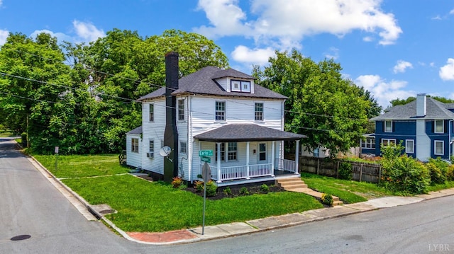 1614 Early St, Lynchburg, VA 24503 - traditional style home featuring a porch and a chimney