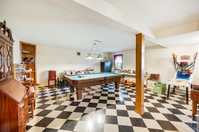 1159 Cifax Rd, Forest, VA 24551 - recreation room with tile patterned floors and billiards