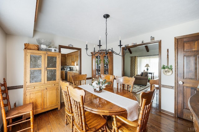 1159 Cifax Rd, Forest, VA 24551 - dining room featuring a chandelier and light wood-type flooring