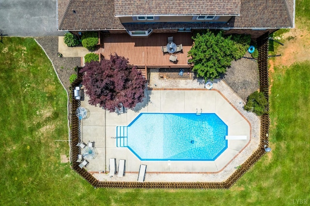 1159 Cifax Rd, Forest, VA 24551 - view from above of property featuring a pool area