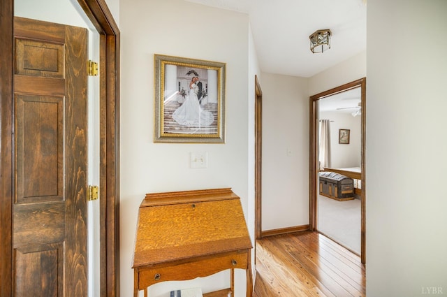 1159 Cifax Rd, Forest, VA 24551 - corridor with light wood-style floors and baseboards