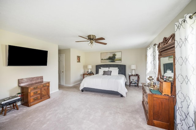 1159 Cifax Rd, Forest, VA 24551 - bedroom featuring light colored carpet and ceiling fan