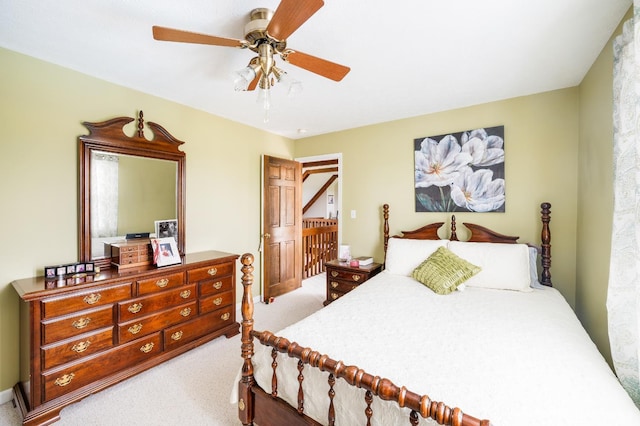 1159 Cifax Rd, Forest, VA 24551 - bedroom with light colored carpet and ceiling fan
