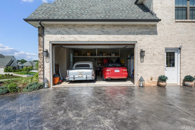 1424 Lake Manor Dr, Forest, VA 24551 - garage with concrete driveway