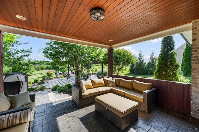 1424 Lake Manor Dr, Forest, VA 24551 - view of patio with outdoor lounge area