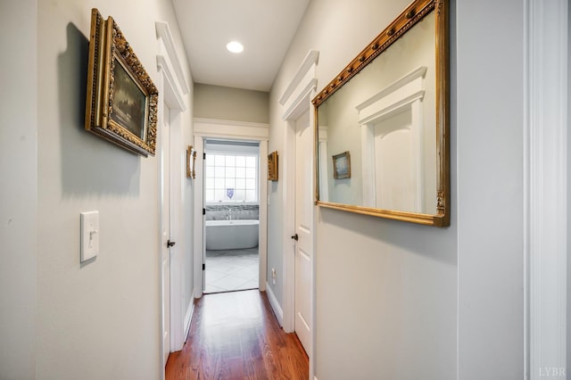1424 Lake Manor Dr, Forest, VA 24551 - hall with wood finished floors and baseboards