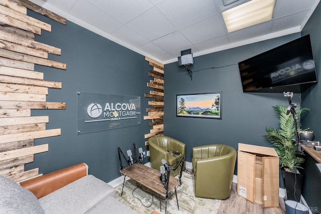 1313 Enterprise, Lynchburg, VA 24502 - cinema room with baseboards and wood finished floors