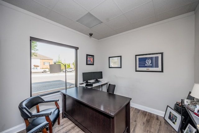 1313 Enterprise, Lynchburg, VA 24502 - office space featuring wood finished floors and a drop ceiling