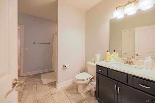 1507 Helmsdale Dr, Forest, VA 24551 - full bath featuring vanity, tile patterned flooring, and a shower with curtain