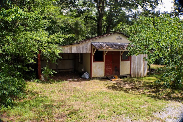 300 Mollies Creek Rd, Gladys, VA 24554 - view of outdoor structure featuring a carport
