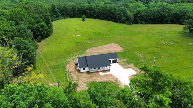 601 Mockingbird Ln, Gladstone, VA 24553 - overview of rural landscape featuring a heavily wooded area