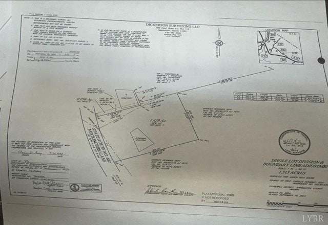 601 Mockingbird Ln, Gladstone, VA 24553 - survey map / technical document