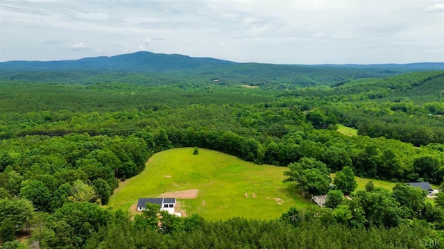 601 Mockingbird Ln, Gladstone, VA 24553 - aerial view of a heavily wooded area and a mountainous background