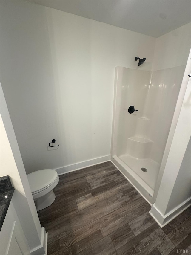 601 Mockingbird Ln, Gladstone, VA 24553 - full bathroom featuring wood finished floors and walk in shower