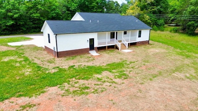 601 Mockingbird Ln, Gladstone, VA 24553 - view of front of home with covered porch and a shingled roof