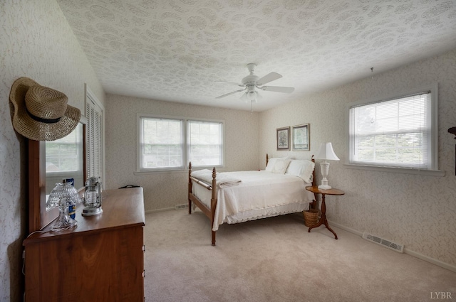 313 Robin Dr, Lynchburg, VA 24502 - bedroom featuring carpet, ceiling fan, and a textured ceiling