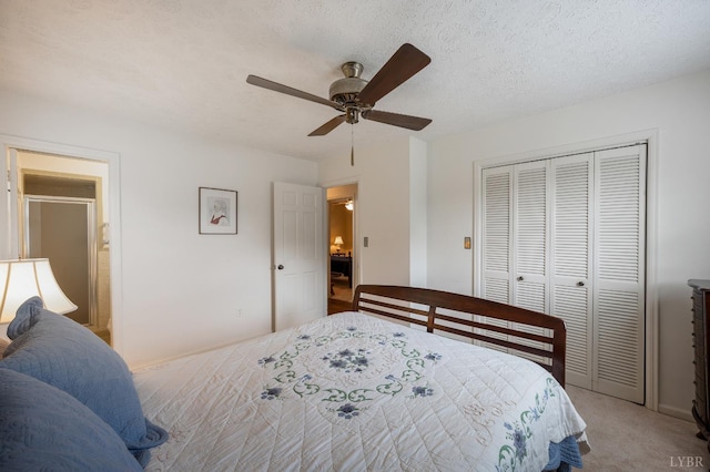 313 Robin Dr, Lynchburg, VA 24502 - bedroom with a closet, ceiling fan, and light carpet