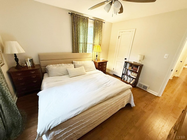 1309 Cherokee Ave, Lynchburg, VA 24502 - bedroom featuring wood finished floors and a ceiling fan