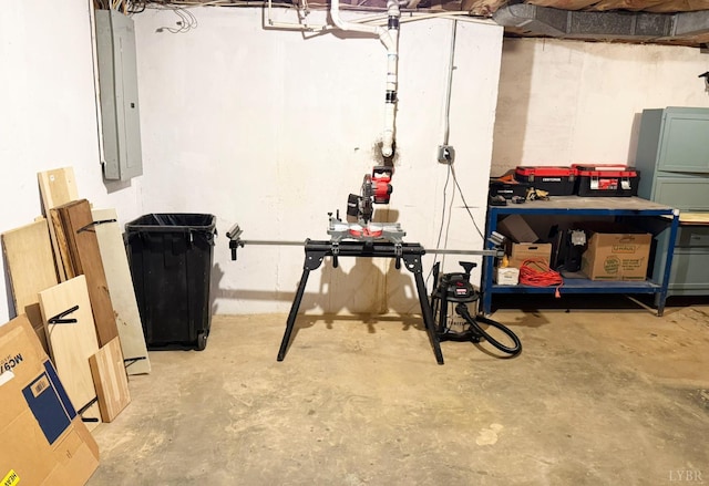 1309 Cherokee Ave, Lynchburg, VA 24502 - unfinished below grade area featuring electric panel