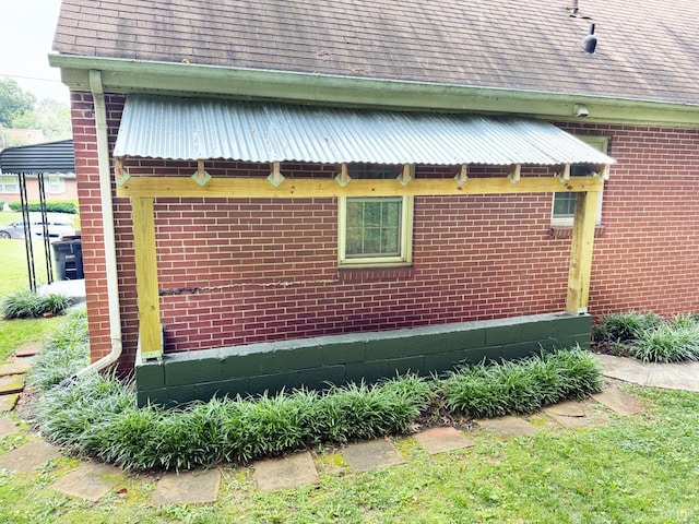 1309 Cherokee Ave, Lynchburg, VA 24502 - view of side of home featuring brick siding and roof with shingles
