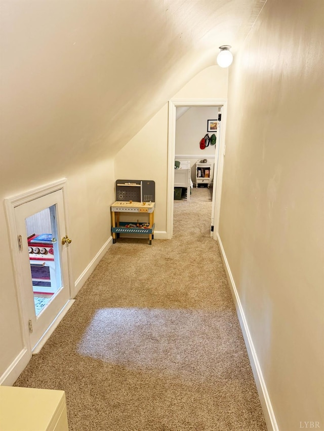 1309 Cherokee Ave, Lynchburg, VA 24502 - additional living space featuring carpet flooring and lofted ceiling