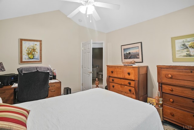 158 Salisbury Cir, Lynchburg, VA 24502 - bedroom featuring lofted ceiling and ceiling fan