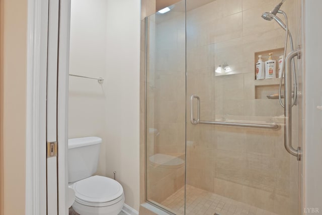 158 Salisbury Cir, Lynchburg, VA 24502 - bathroom with toilet and a shower stall