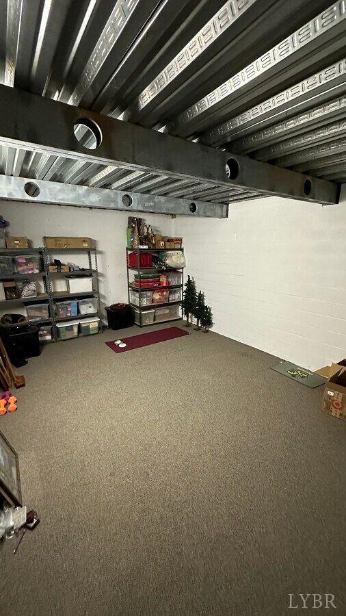 1481 Helmsdale Dr, Forest, VA 24551 - finished below grade area featuring carpet flooring