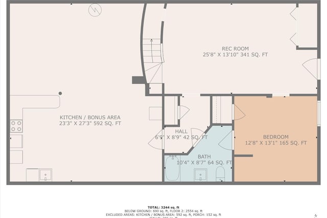 581 Ben Annie Rd, Gretna, VA 24557 - view of home floor plan