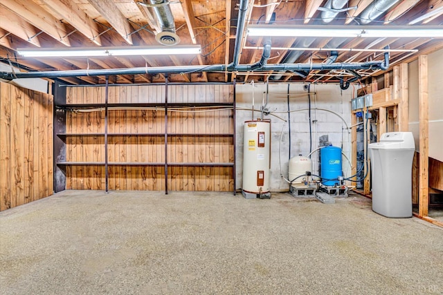 581 Ben Annie Rd, Gretna, VA 24557 - unfinished basement with a water softener, water heater, and a water pressure tank