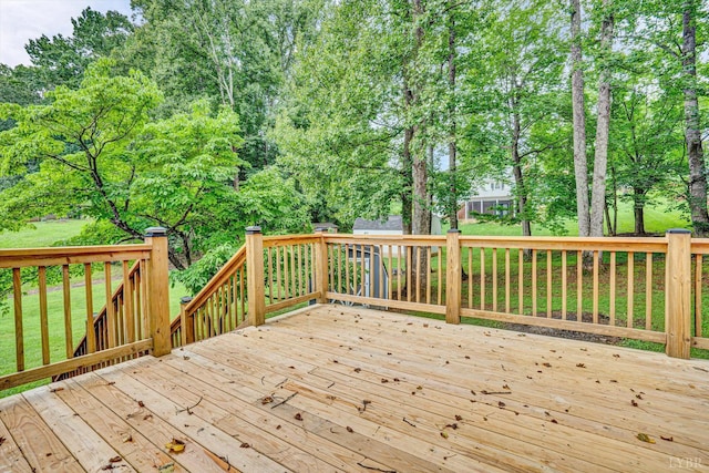 51 Laurel Ln, Lynchburg, VA 24502 - wooden terrace featuring view of scattered trees