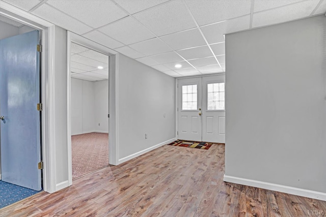 51 Laurel Ln, Lynchburg, VA 24502 - foyer featuring a paneled ceiling, wood finished floors, and recessed lighting