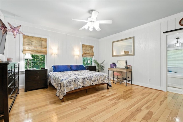 802 Lake Vista Dr, Forest, VA 24551 - bedroom featuring light wood-style flooring and crown molding