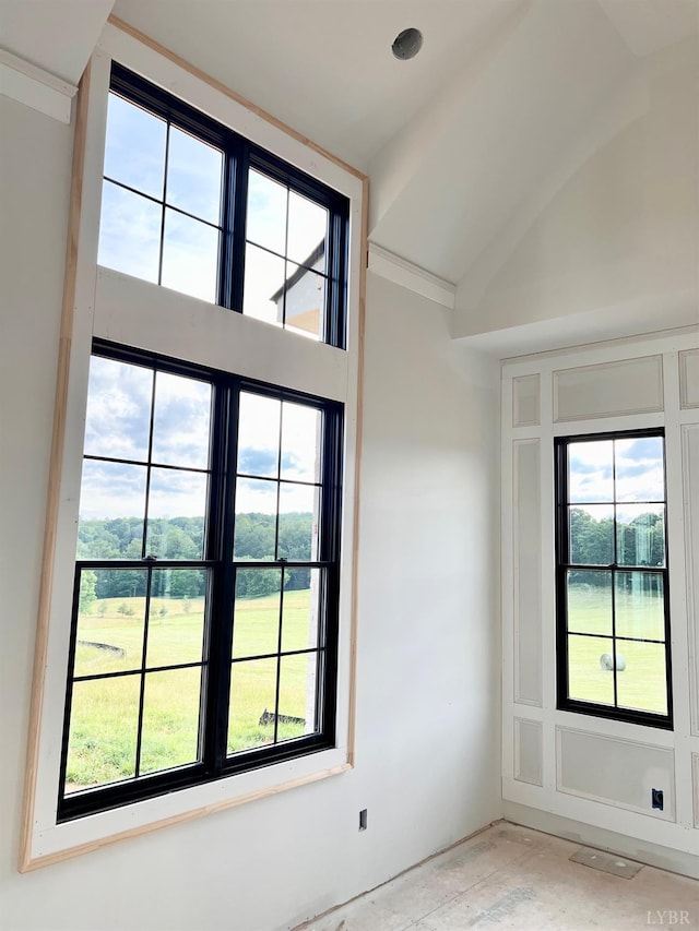 1608 Autumn Run Dr, Forest, VA 24551 - spare room with healthy amount of natural light and high vaulted ceiling