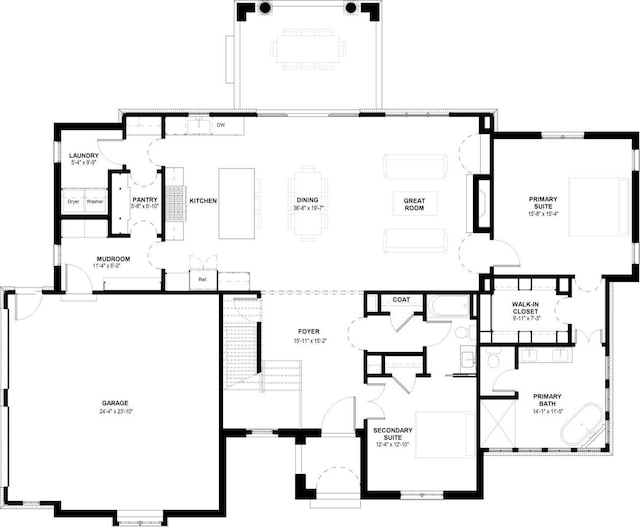 1608 Autumn Run Dr, Forest, VA 24551 - view of property floor plan