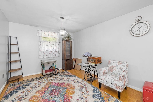 543 Dawnridge Dr, Lynchburg, VA 24502 - sitting room with wood finished floors and baseboards