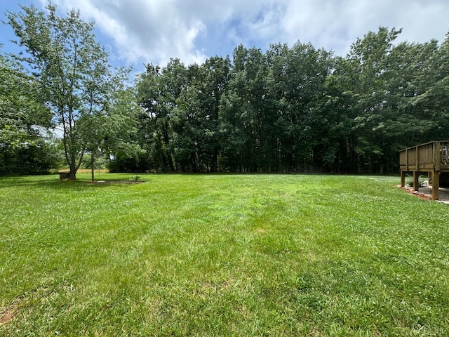166 Dutch Ln, Appomattox, VA 24522 - view of grassy yard with a deck