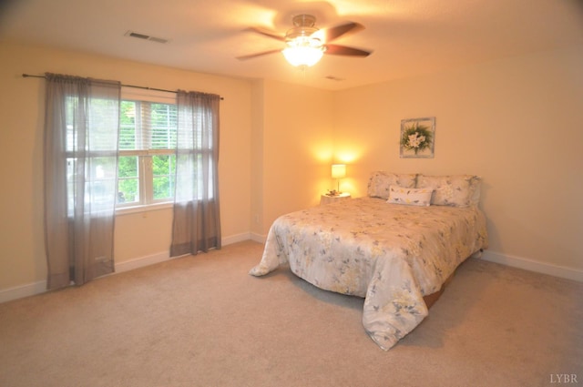 3600 Old Forest Rd Unit 113, Lynchburg, VA 24502 - bedroom featuring light colored carpet and ceiling fan